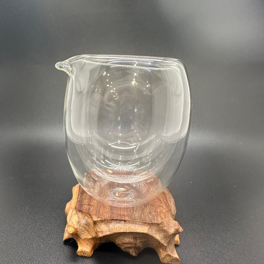 double-walled glass fair cup